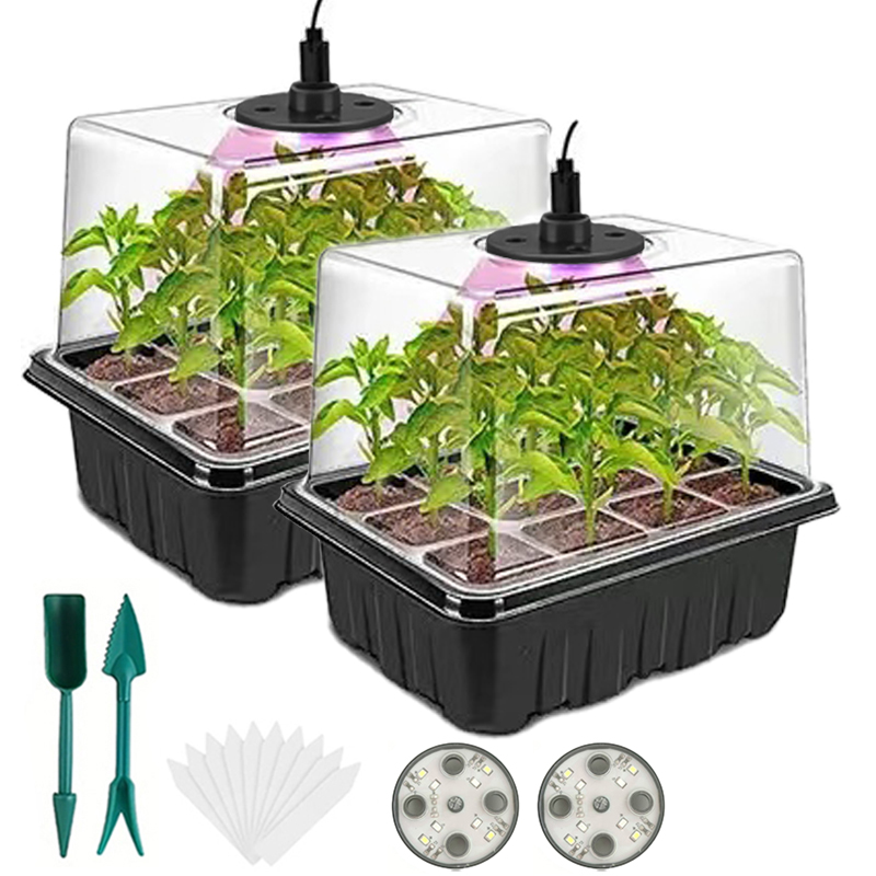 Humidity Dome Kit - Taca do wysiewu nasion z lampami